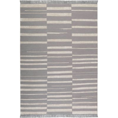 Tapis salon fait main laine et chanvre ,  SKID MARKS WECON HOME