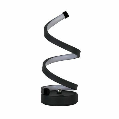 Rechargeable Black Sculptural LED Table Lamp SO'HOME