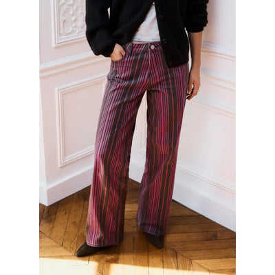 Jean straight-fit à rayures MANGO TEEN