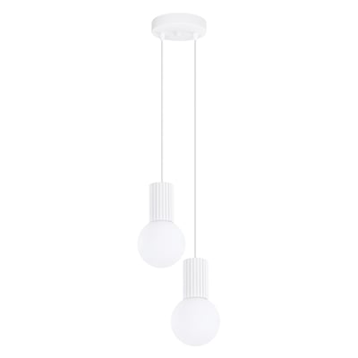 Suspension Aluminium Blanc G9 2 Halo EDEN