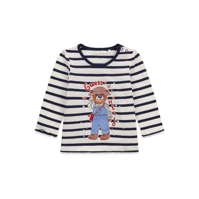 T-Shirt Imprimé À Rayures GUESS KIDS