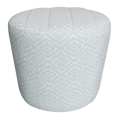 Pouf en polyester et en coton BLANC D’IVOIRE
