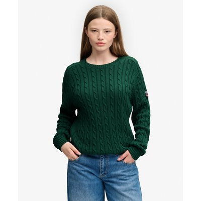 Pull en maille torsadée décontracté SUPERDRY