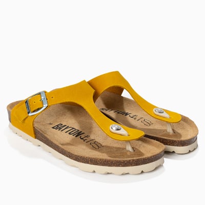 Tongs en cuir MERCURE BAYTON