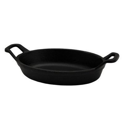 Mini plat ovale en fonte   mat 15 cm BAUMALU
