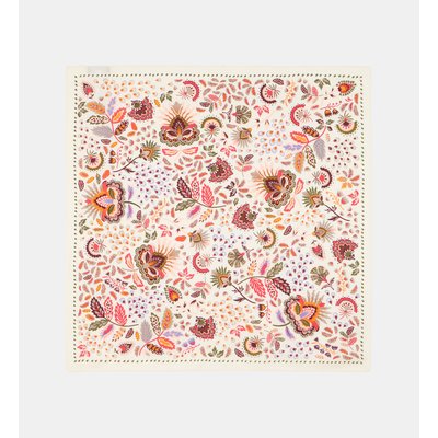 Carré De Soie Ingrid Imprimé Floral GALERIES LAFAYETTE