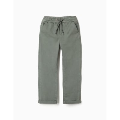 Pantalon en sergé ajusté avec cordon ZIPPY