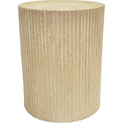 table dappoint effet travertin design naturel pour salon RECOLLECTION