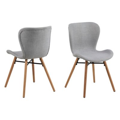 Chaises tissu et bois chêne (lot de 2) - MATILDA HELLIN, DEPUIS 1862