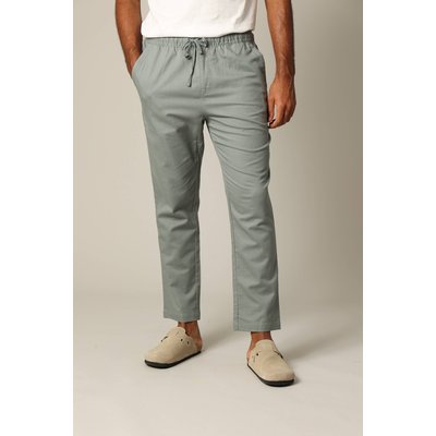 Pantalon en coton et lin avec taille élastiquée et cordon GLADES DEELUXE