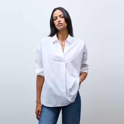 Blouse manches longues en coton BIO GOTS MONOPRIX
