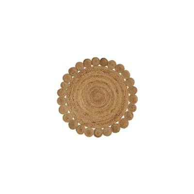 Tapis rond déco jute - diamètre 100cm WADIGA