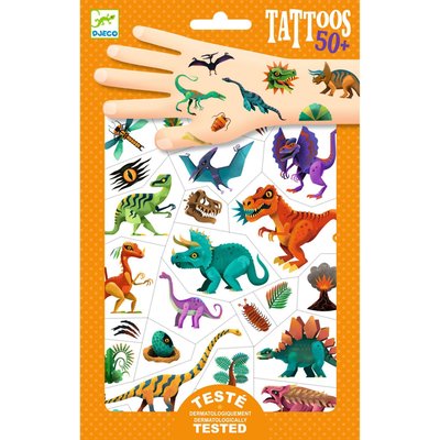 Tatouages enfant Dino club DJECO