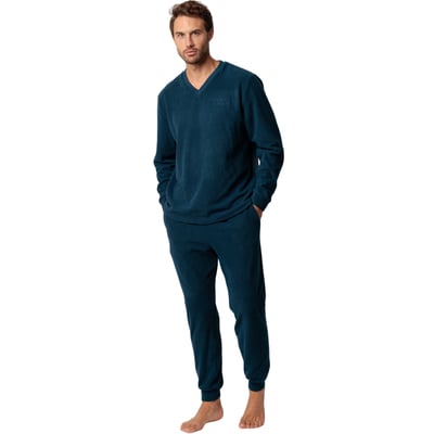 Pyjama pantalon top manches longues Checks Texture ADMAS