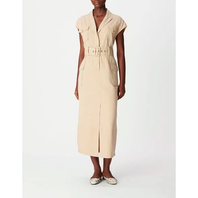 Abito camicia senza maniche con cintura IKKS