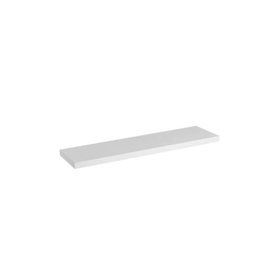 Étagère murale tablette bois blanc - 100x23.5x3.8cm WADIGA