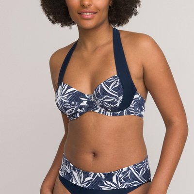 Bikini-Oberteil, Corbeille-Form, bedruckt ANNE WEYBURN