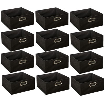 Lot De 12 Boites De Rangement En Tissu TOILINUX