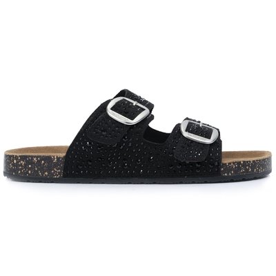 Sandales à doubles brides ultra confortables, semelle intérieure cuir ISOTONER