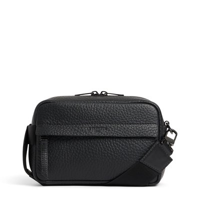 Sac bandoulière petit en cuir grain buffle et cuir lisse NOAH LE TANNEUR