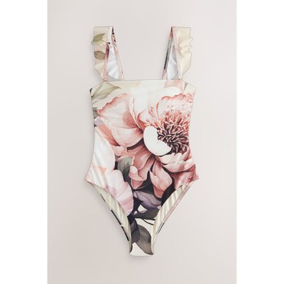 Maillot de bain bandeau ventre plat à volants NEXT