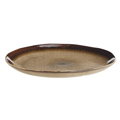 Assiette plate rustique grès MADAM STOLTZ