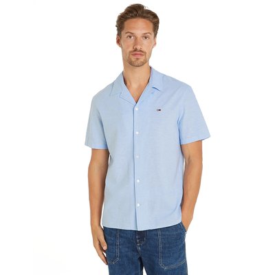 Kurzärmeliges Hemd aus Baumwolle/Leinen TOMMY JEANS