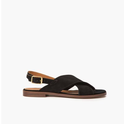 Sandale cuir velours AXELLE MAISON TOUFET