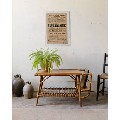 Table basse porte-revue Léonie N°984 - Bon état DEBONGOUT