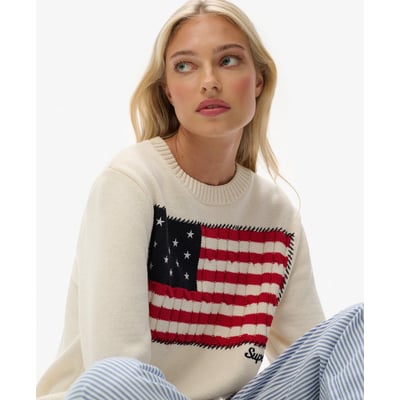 Pull Ras du Cou Athletic Essentials Americana Flag SUPERDRY