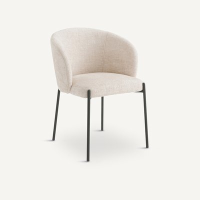 Fauteuil de table velours chenille, Kinna AM.PM