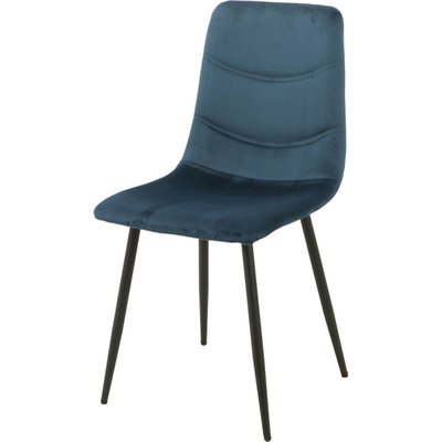 Chaise velours  élégante pieds métal pour salon moderne RECOLLECTION