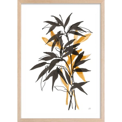 Poster orange bambou HEXOA