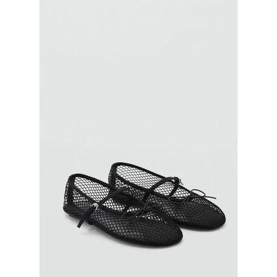 Ballerines maille filet boucle MANGO
