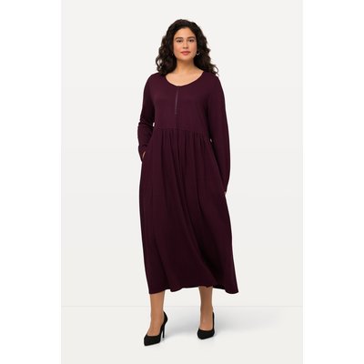 Robe en jersey jacquard à col rond ULLA POPKEN