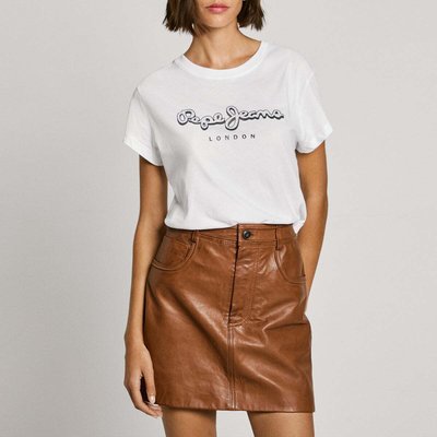 T-Shirt Coupe Regular Avec Logo En Strass PEPE JEANS