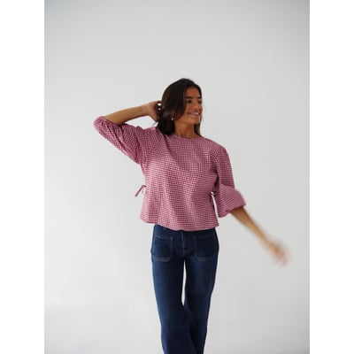 Blouse vichy manches bouffantes MIRELA MINDTRAVELER