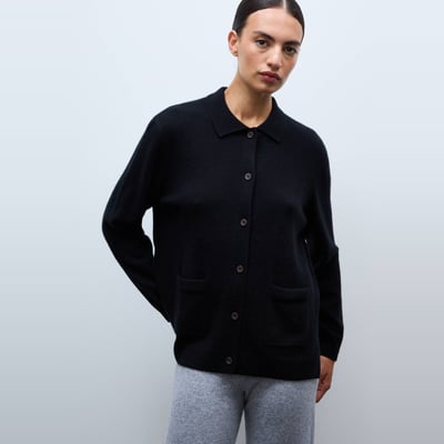 Cardigan uni en cachemire MONOPRIX