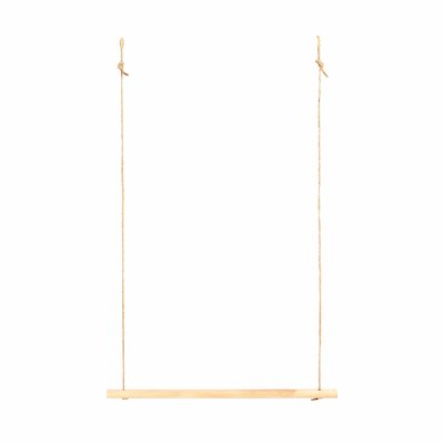 Porte-manteau mural bois et corde de jute beige - IZAL HANNUN