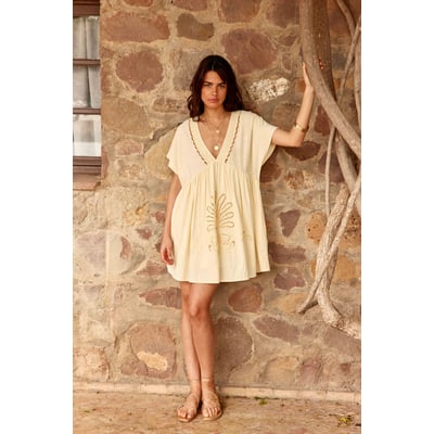 Robe courte évasée uni RUMI LA PETITE ETOILE
