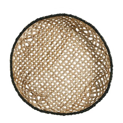 Décoration murale abaca naturel dia 60x12 BLANC D’IVOIRE