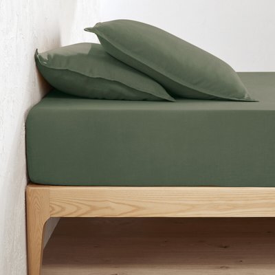 Lenzuolo con angoli lino lavato, balza 35 cm, Linot LA REDOUTE INTERIEURS