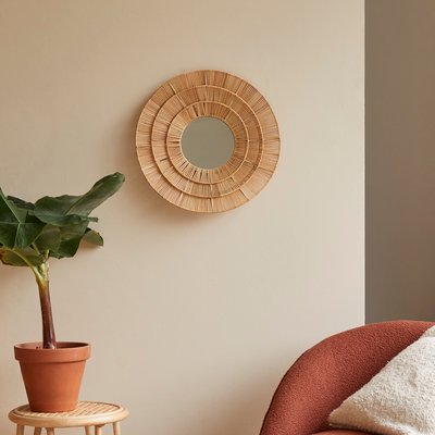 Miroir en fibres naturelles 50 cm ALAN TIKAMOON
