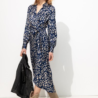 Robe midi satin jacquard PROMOD