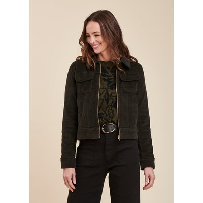 Veste courte zippée en velours LA FEE MARABOUTEE