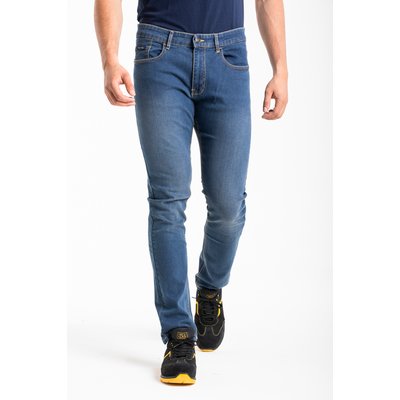 Jeans de travail coupe droite ajustée stone brossé stretch WORK3 RICA LEWIS