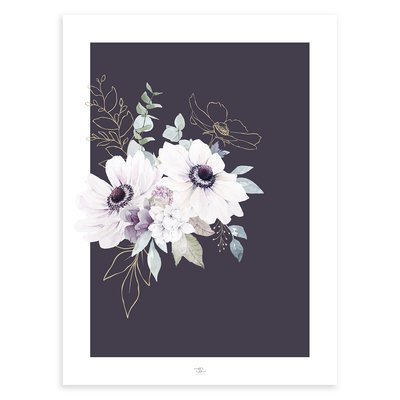 Affiche Les fleur BLUSHING LILIPINSO