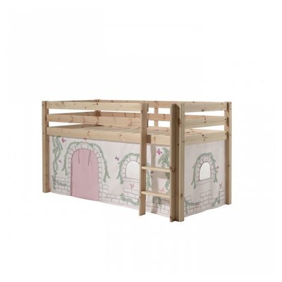 Lit Compact Naturel + Rideau de lit BIRDY VIPACK