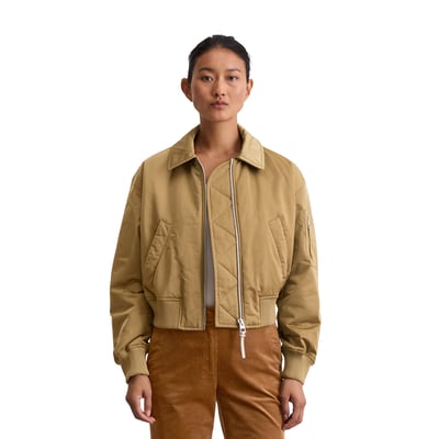 Blouson style aviateur regular en sergé de polyester recyclé MARC O'POLO