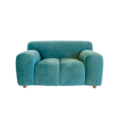 Fauteuil en velours ATOLL PRODUIT INTERIEUR BRUT